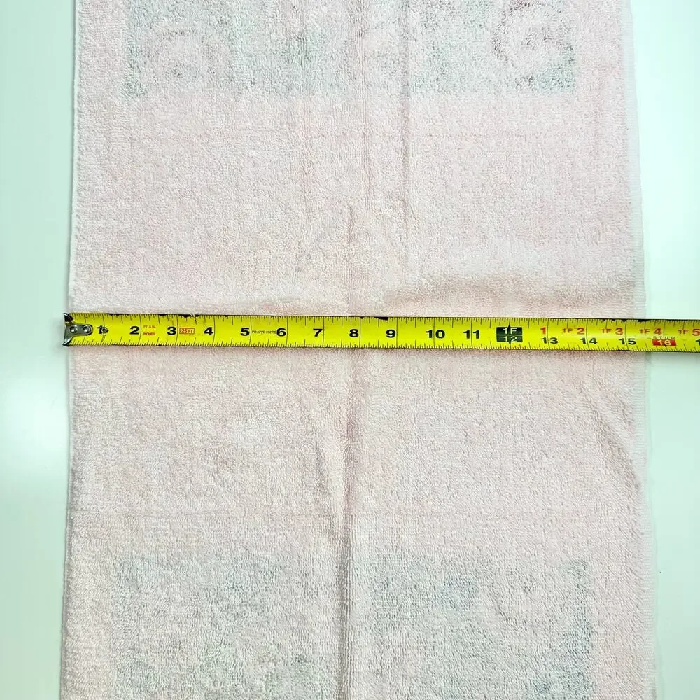 Lady Pepperell Westpoint VTG Pink Floral Made In USA Cotton Blend Hand Towel